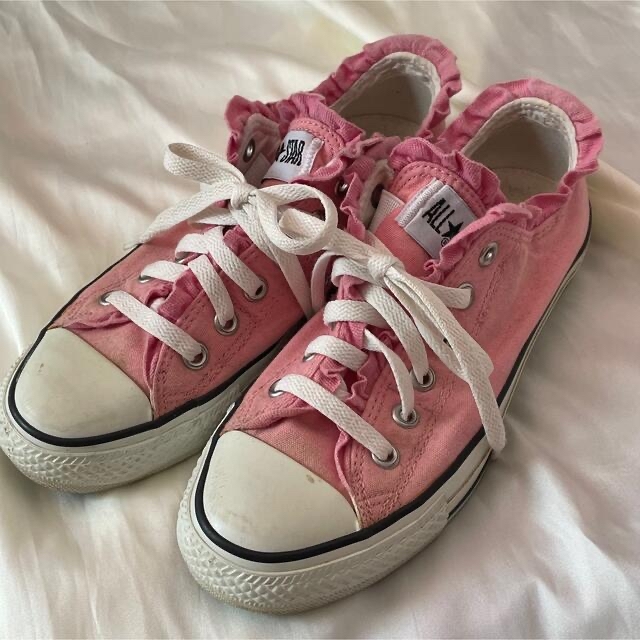 converse All Star ピンク　フリル