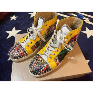 クリスチャンルブタン(Christian Louboutin)の美品　ルブタン  エナメル　ハワイ購入　44 1/2 スニーカー(スニーカー)