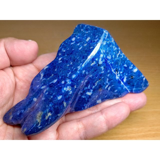 鮮青 326g ラピスラズリ 原石 鉱物 宝石 鑑賞石 自然石 誕生石 水石 Bookteen Net