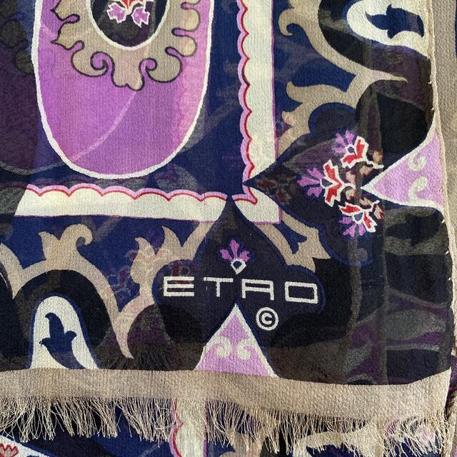 ETRO(エトロ)の✨お値下げしました✨エトロ  シルク　シフォン  ストール  ペイズリー レディースのファッション小物(バンダナ/スカーフ)の商品写真