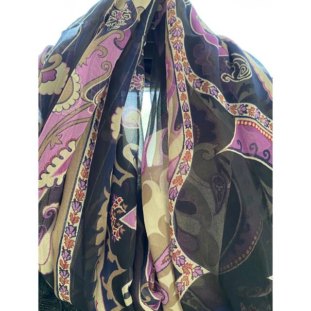 ETRO(エトロ)の✨お値下げしました✨エトロ  シルク　シフォン  ストール  ペイズリー レディースのファッション小物(バンダナ/スカーフ)の商品写真