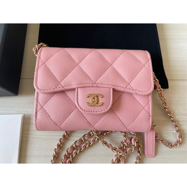 CHANEL♡チェーンウォレット2021限定ピンク条件付!週末限定 今年の