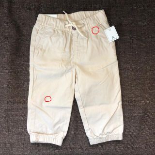 ベビーギャップ(babyGAP)の新品未使用　Baby GAP　パンツ　70 ベージュ(パンツ)