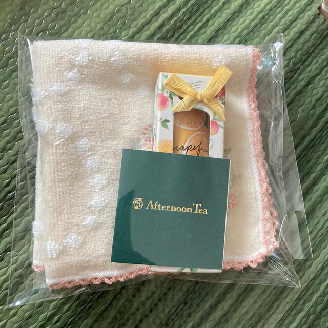 AfternoonTea(アフタヌーンティー)のafternoonTea  ハンドタオル＋ハンド&ネイルクリーム 2点セット レディースのファッション小物(ハンカチ)の商品写真