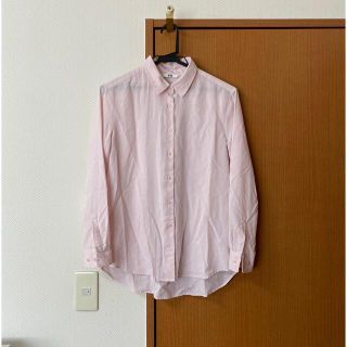 ユニクロ(UNIQLO)のUNIQLO ピンクレーヨンエアリーブラウス(シャツ/ブラウス(長袖/七分))