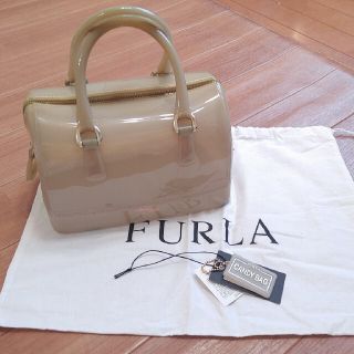 フルラ(Furla)のFURLA　キャンディバッグ　ミニ　ベージュ(ボストンバッグ)