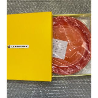 ルクルーゼ(LE CREUSET)のLe creuset ラウンドプレート(オレンジ) 19cm(食器)