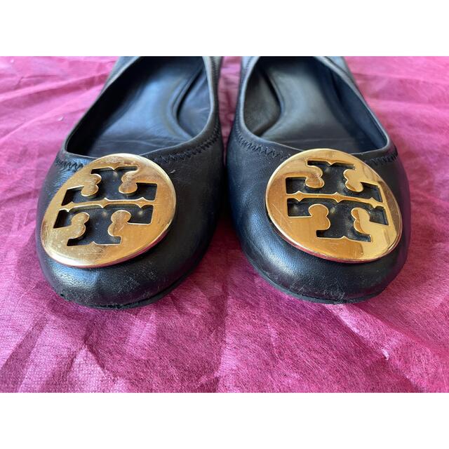 Tory Burch(トリーバーチ)のトリーバーチ　ぺたんこパンプス　フラットシューズ　23.0 レディースの靴/シューズ(ハイヒール/パンプス)の商品写真