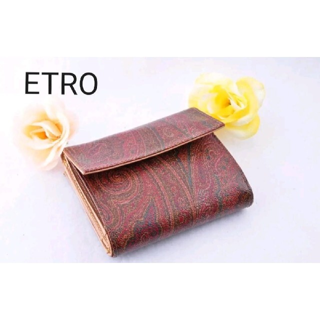 ETRO(エトロ)の【美品】ETRO  エトロ 財布 二つ折り ペイズリー柄 イタリア製 レディースのファッション小物(財布)の商品写真
