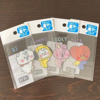 クリアしおり　カード　BT21 ボーカルライン(キャラクターグッズ)