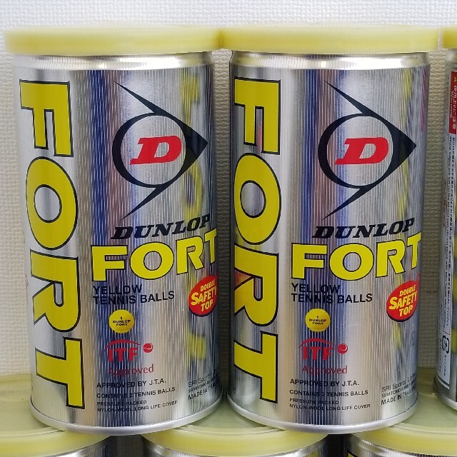 DUNLOP(ダンロップ)のDUNLOP FORT テニスボール 2個入×30缶 60球セット 黄色 ITF スポーツ/アウトドアのテニス(その他)の商品写真