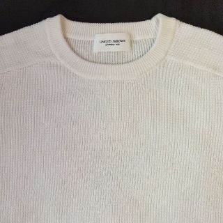 ユナイテッドアローズ(UNITED ARROWS)のコットン クルーネック ニット M【 WHITE 】UNITED ARROWS(ニット/セーター)