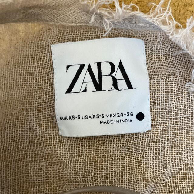 ZARA(ザラ)のXS-SサイズZARAザラリネンカーディガン(日焼け防止ビーチ水着） レディースのトップス(カーディガン)の商品写真