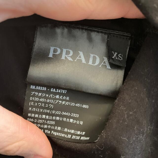 PRADA 黒 ブラック black Tシャツ ハーフスリーブカットソー - 1