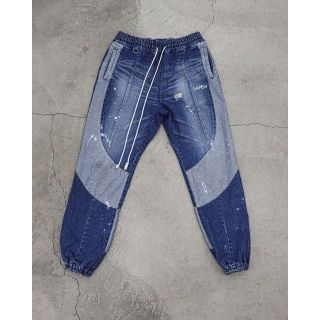 XL SAPEur VINTAGE DENIM TRACKPANTS インディゴ(デニム/ジーンズ)