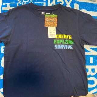 ユニクロ(UNIQLO)の【新品・タグ付】ユニクロ　Minecraft 半袖Tシャツ　150cm(Tシャツ/カットソー)