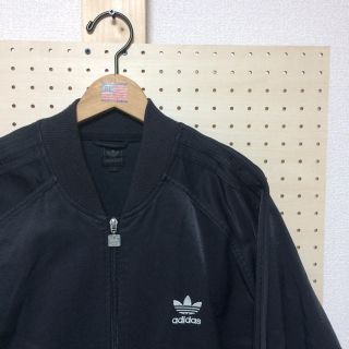 アディダス(adidas)の古着 adidas ブルゾン 黒 トレフォイル(ブルゾン)