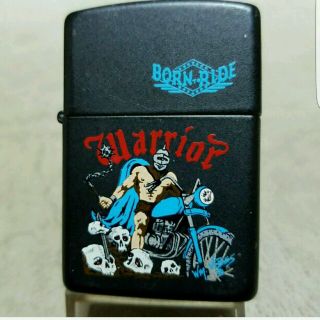 ジッポー(ZIPPO)の中古美品❤92K'Zippo❤BONE-RIDE WARRIOR❤送料無料❤(タバコグッズ)