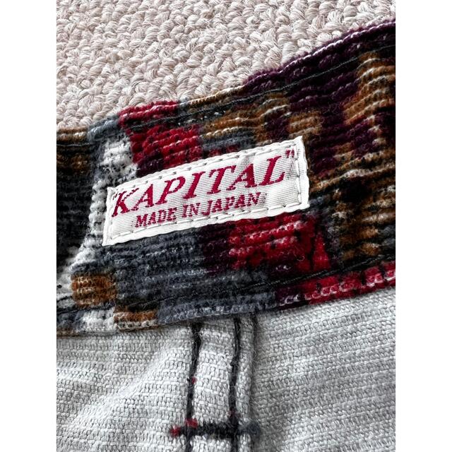 KAPITAL キャピタル　タペストリー　コーデュロイ　ブーツカット　パンツ