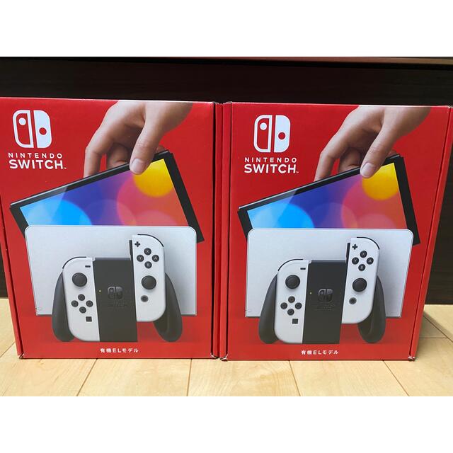 Nintendo Switch(ニンテンドースイッチ)の新品 未使用　Nintendo Switch 本体　有機ELモデル 2台セット エンタメ/ホビーのゲームソフト/ゲーム機本体(家庭用ゲーム機本体)の商品写真