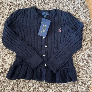 ポロラルフローレン(POLO RALPH LAUREN)のポロ ラルフローレン キッズ フリル カーディガン　120(カーディガン)