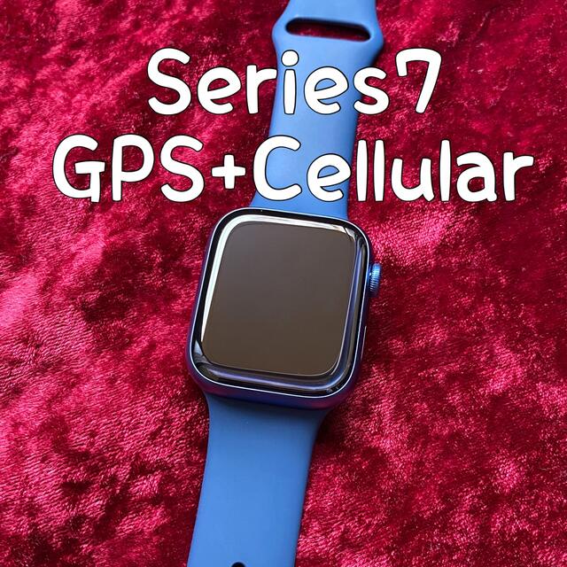 結婚祝い アップルウォッチ Watch ブルー Series7 45mm Apple 時計-charterpad.com