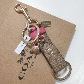 コーチ(COACH)の人気★COACH コーチ シグネチャーキャンバス キーホルダー バッグチャーム(チャーム)