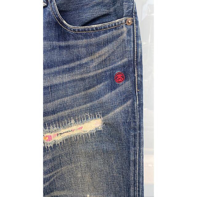 STUSSY(ステューシー)の【稀少】levi's stussy ss502 リペア　セルビッチデニムパンツ　 メンズのパンツ(デニム/ジーンズ)の商品写真