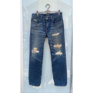 ステューシー(STUSSY)の【稀少】levi's stussy ss502 リペア　セルビッチデニムパンツ　(デニム/ジーンズ)