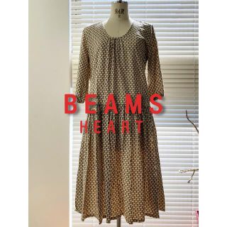 ビームス(BEAMS)のBEAMSHEART♡ビームハート✧︎ワンピース 7分丈袖 極美品(ロングワンピース/マキシワンピース)