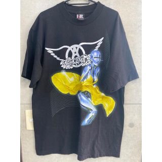 00'S 当時物　AEROSMITH Tシャツ　ヴィンテージ　空山　基(Tシャツ/カットソー(半袖/袖なし))