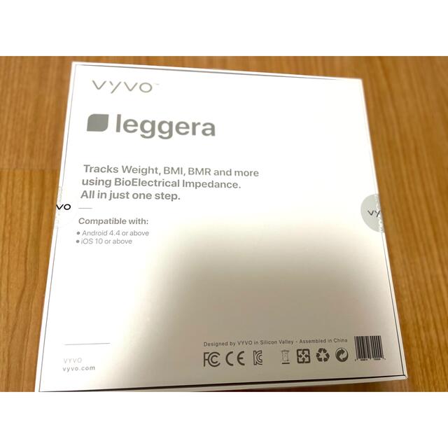 【新品・未開封】VYVO LEGGERA 体重計 スマホ/家電/カメラの美容/健康(体重計/体脂肪計)の商品写真