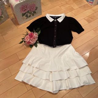 エムズグレイシー(M'S GRACY)の【エムズグレイシー】ショートパンツ 白  40(キュロット)