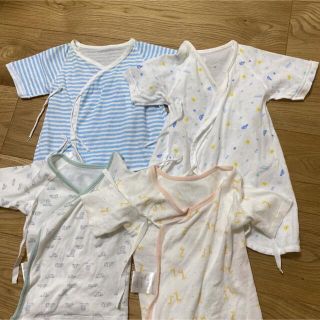 短肌着 コンビ肌着　4枚セット　50〜60 新生児(肌着/下着)