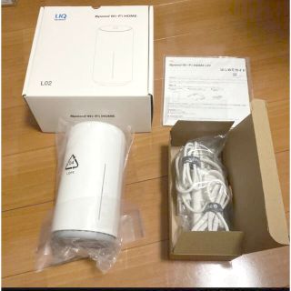 ファーウェイ(HUAWEI)のSpeed Wi-Fi HOME L02 ホワイト(PC周辺機器)