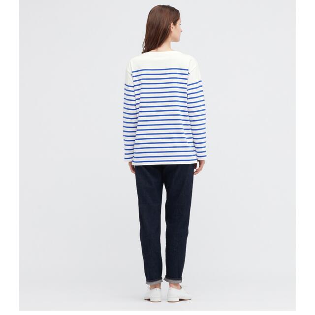 UNIQLO(ユニクロ)のボーダーオーバーサイズT 値下げ無し レディースのトップス(Tシャツ(長袖/七分))の商品写真