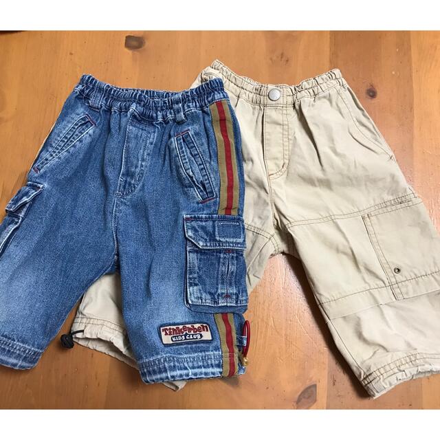 BeBe(ベベ)の値下げ！べべティンカーベルハーフパンツ男の子サイズ90 キッズ/ベビー/マタニティのキッズ服男の子用(90cm~)(パンツ/スパッツ)の商品写真