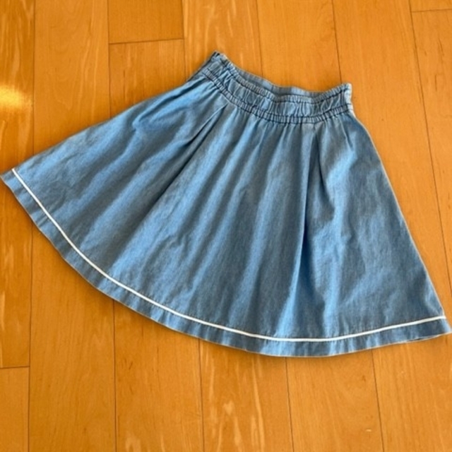 pom ponette(ポンポネット)の【ポンポネット】デニムスカート150 キッズ/ベビー/マタニティのキッズ服女の子用(90cm~)(スカート)の商品写真