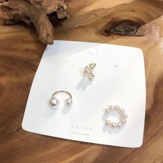 PI029 imitation ear cuff 3set(イヤーカフ)