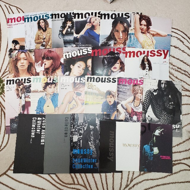 moussy(マウジー)のmoussyカタログ2006～2008コンプリート岩堀せりジェシカ長谷川潤 エンタメ/ホビーの雑誌(ファッション)の商品写真