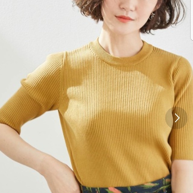 Rope' Picnic(ロペピクニック)の⭐週末限定お値下げ【ロペピクニック】ORGANICCOTTON　リブ編みトップス レディースのトップス(ニット/セーター)の商品写真