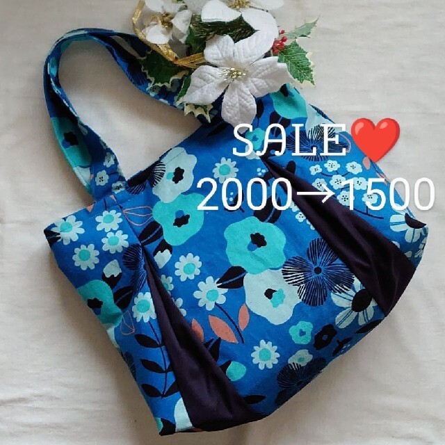 100 %品質保証 切り替えタックのグラニーバッグ ハンドメイド バッグ
