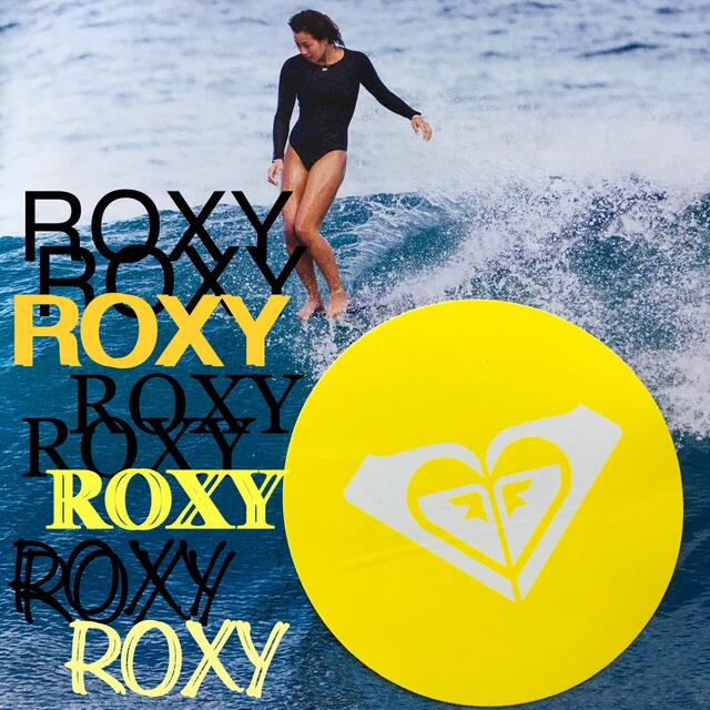 Roxy(ロキシー)のROXYロキシーUS限定アイコンサークルステッカーyellow レディースのファッション小物(その他)の商品写真