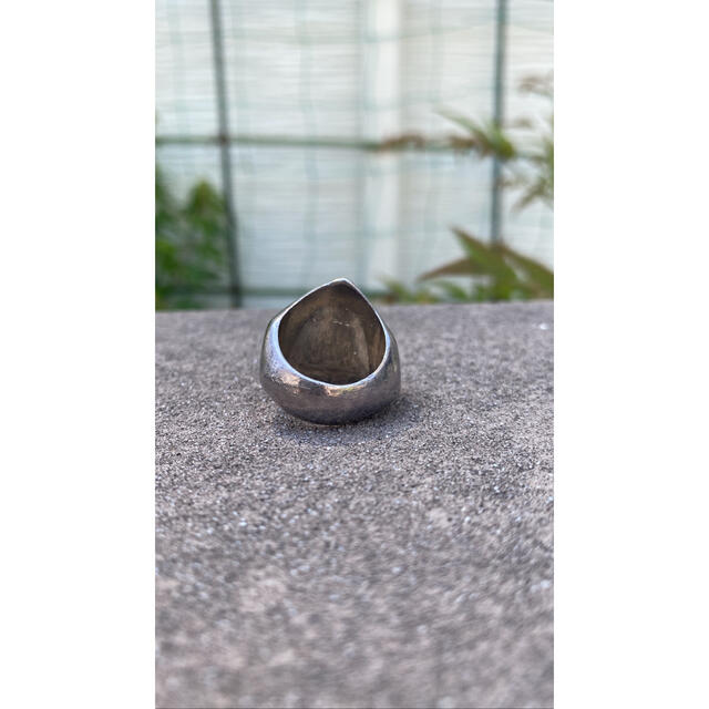 【USED】VINTAGE block silver 925 ring メンズのアクセサリー(リング(指輪))の商品写真