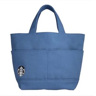 スターバックスコーヒー(Starbucks Coffee)のスターバックス　帆布　トートバッグ　ブルー　海外限定(トートバッグ)