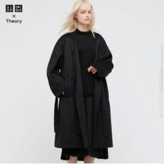 ユニクロ(UNIQLO)のユニクロ　セオリー　ガウンコート　ウールコート　マタニティ(ガウンコート)