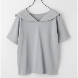 ヘザー(heather)の【Heather】 セーラーカラーカットソー　新品　グリーン(カットソー(半袖/袖なし))