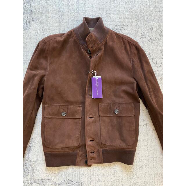 Ralph Lauren(ラルフローレン)のRALPH LAUREN PURPLE LABEL SUEDEJACKET XS メンズのジャケット/アウター(レザージャケット)の商品写真