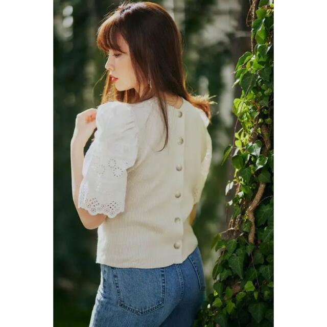 Her lip to - Herlipto♡2way Eyelet Puff Sleeve Topの通販 by ...