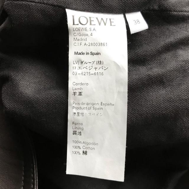 LOEWE(ロエベ)のロエベ ライダースジャケット サイズ38 M - レディースのジャケット/アウター(ライダースジャケット)の商品写真